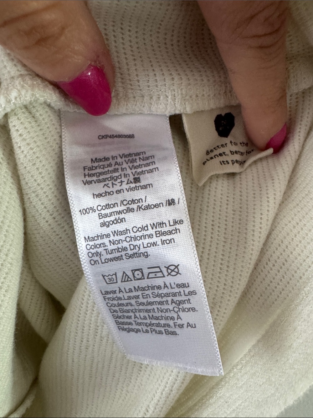 Madewell Cream Ribbed Button-Front Tank Top - Picture 3 of 7